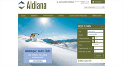 Desktop Screenshot of aldiana.de